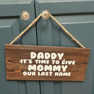 Ring Bearer Wooden Sign